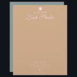 Modern Salon Beauty Eyelash Studio  Letterhead<br><div class="desc">Business Letterhead for salon owners</div>