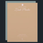 Modern Salon Beauty Eyelash Studio  Letterhead<br><div class="desc">Business Letterhead for salon owners</div>