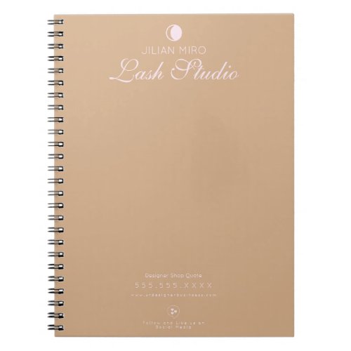 Modern Salon Beauty Eyelash Studio    Notebook