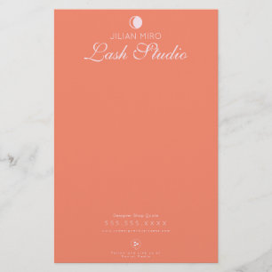 Modern Salon Beauty Eyelash Studio Stationery