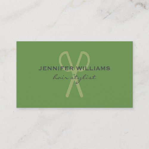 Modern Salon Hair Stylist Business Card