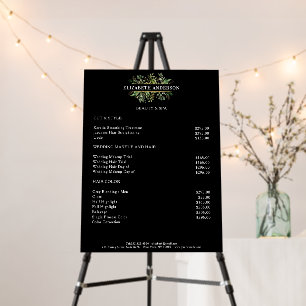 Modern Salon price list Foam Boards