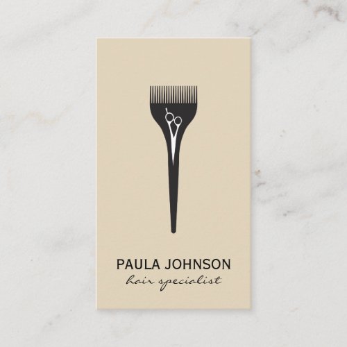 Modern Salon Tools Hair Specialist Business Card