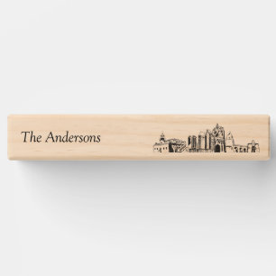 Modern San Diego Wedding Guestbook Lawn Game Topple Tower