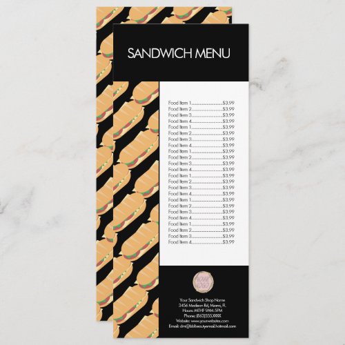 Modern Sandwich Shop Deli Logo Menu