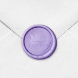 Modern Sans Serif and Serif Couple Name Wedding Wax Seal Stamp<br><div class="desc">Modern Sans Serif and Serif Couple Name Wedding Wax Seal Stamp that is easy to personalize. Personalize it by replacing the placeholder text with your names. For more options such as to change the font and it's size click the "Customize it" button. *Please note that the Zazzle Watermark that appears...</div>