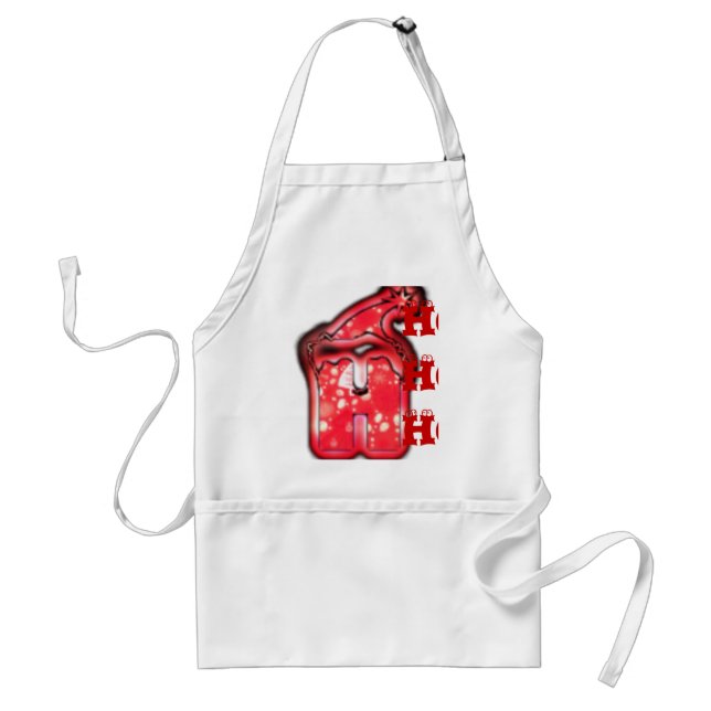 Modern Santa Hat Collection. Adult Apron (Front)