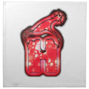 Modern Santa Hat Collection. Cloth Napkin