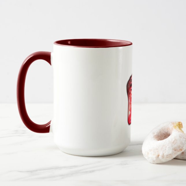 Modern Santa Hat Collection. Mug (With Donut)