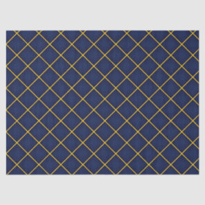 Modern Sapphire Collection Dark Indigo and Gold   Tissue Paper