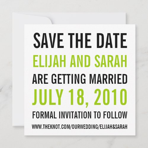 Modern Save the Date