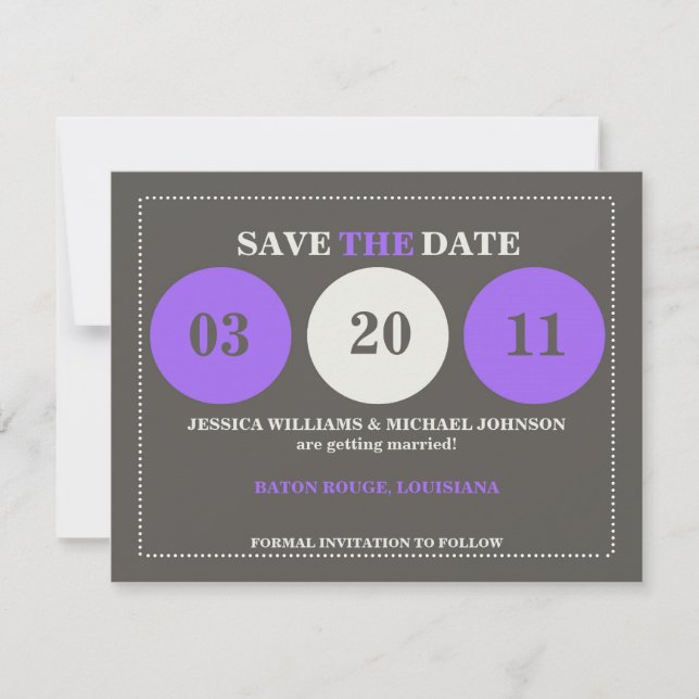 Modern Save the Date (Front)