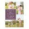 Modern Save The Date 4-Photo Purple Collage