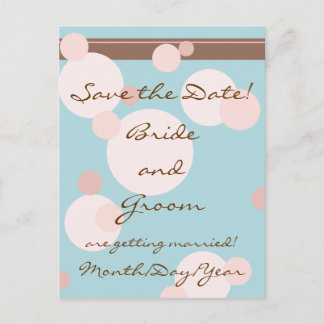 Modern Save the Date! Announcement Postcard