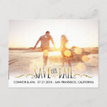 Modern Save The Date Announcement Postcard at Zazzle