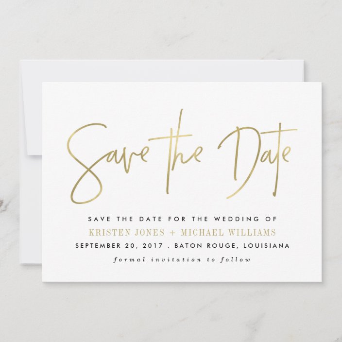 Modern Save the Date Announcements | Zazzle.com