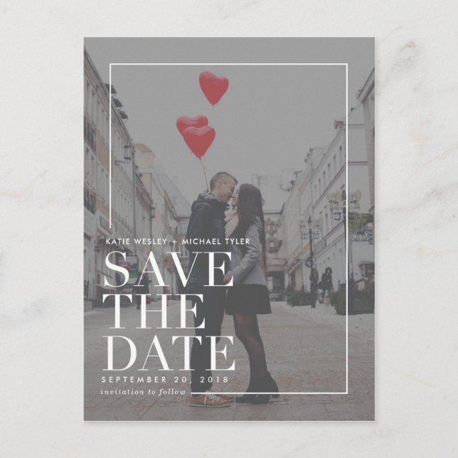 Modern Save the Date Announcements (Front)