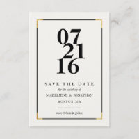 Modern Save The Date Announcements