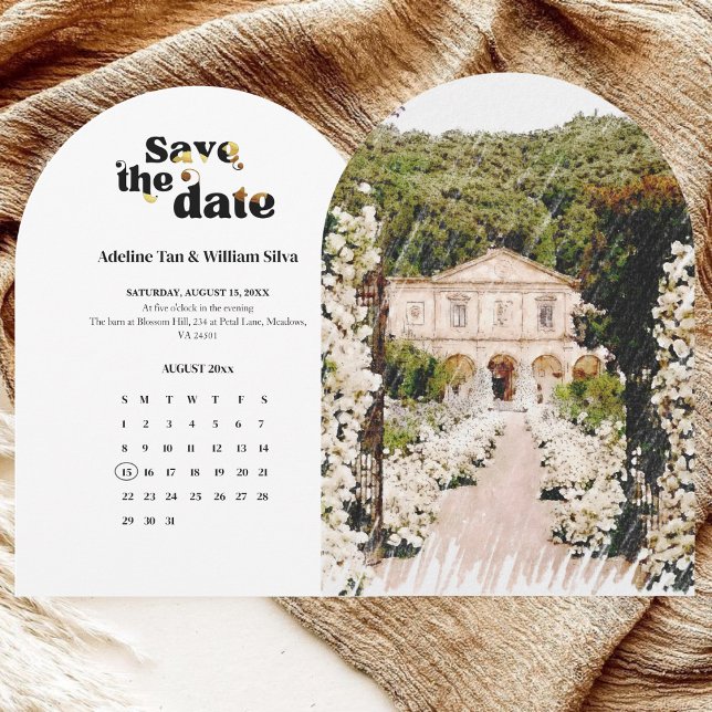 Modern Save the Date | Black white wedding Invitation (Creator Uploaded)