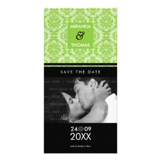 MODERN SAVE THE DATE CARD :: damask colors 1