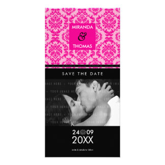 MODERN SAVE THE DATE CARD :: damask colors 2