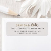 Wedding Invite Return Address Labels | Zazzle