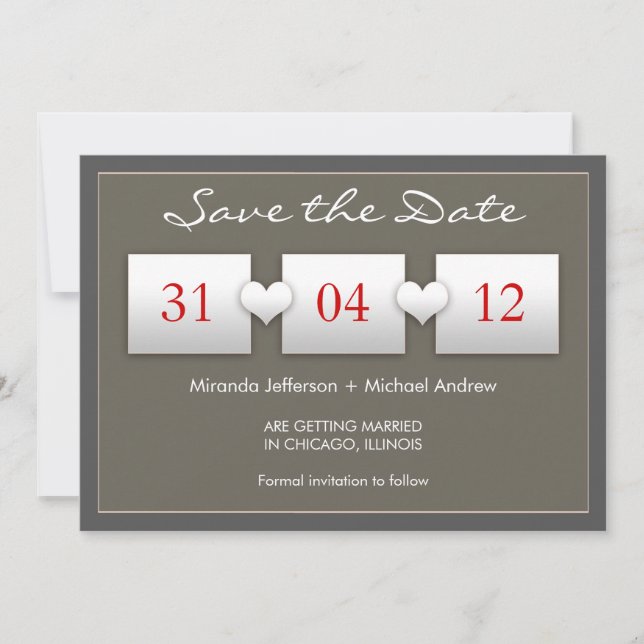 modern save the date invitation (Front)