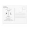 Modern Save the Date Monogram Photo Collage Simple