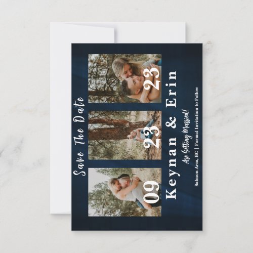 Modern Save the Date Photo Collage