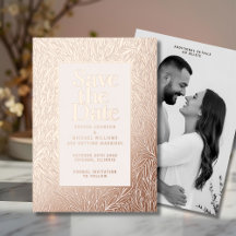 Modern Save the Date Photo Editable Template