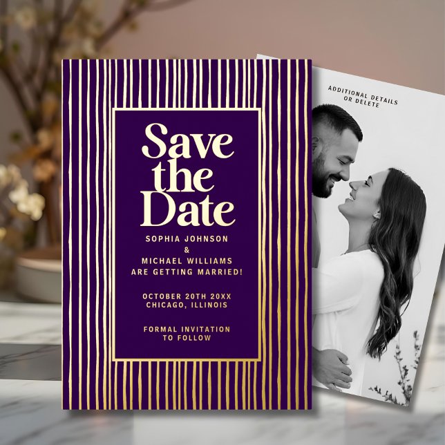 Modern Save the Date Photo Editable Template (Creator Uploaded)