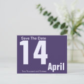 Modern Save The Date Postcard (Standing Front)