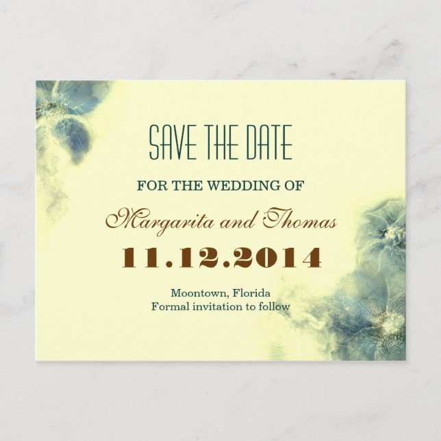 modern save the date postcards (Front)