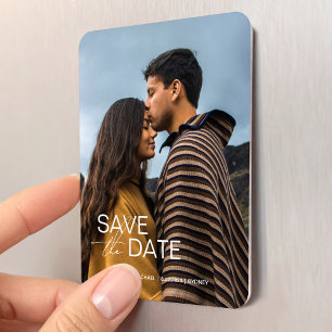 Modern Save the Dates Wedding Invitation Template Magnet