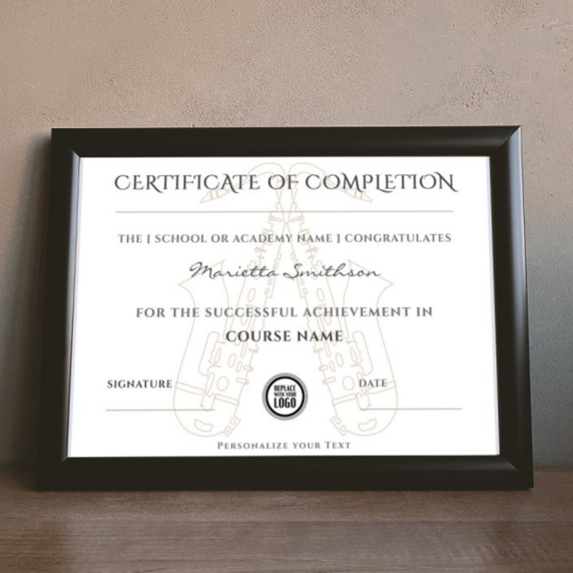 Modern Saxophone Course Completion Certificate (Creator Uploaded)