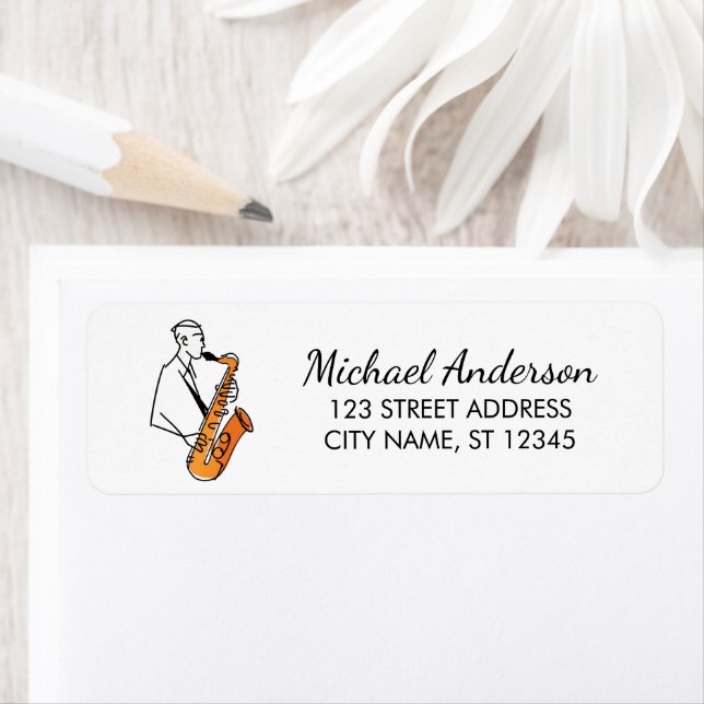 Modern Saxophone Music Lover Return Address        Label (Insitu)
