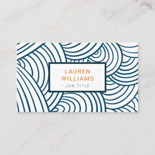 Modern scales business card