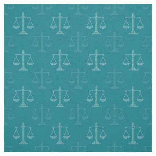 Modern Scales of Justice Pattern | Law Gifts Fabric