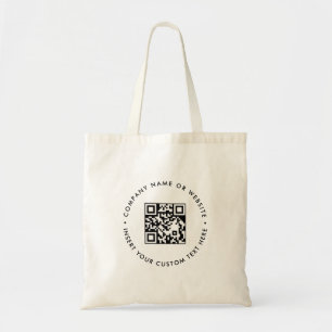 Modern Scan Me QR Business Branding Style Tote Bag