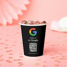 Modern Scan to Review Google QR Code Business Sign