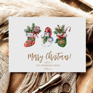 Modern scandi elegant script Christmas Invitation