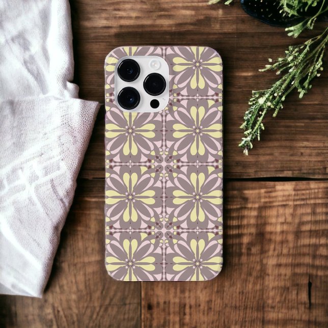 Modern Scandinavian Butter Yellow Pink Gray Design Case-Mate iPhone Case (Creator Uploaded)