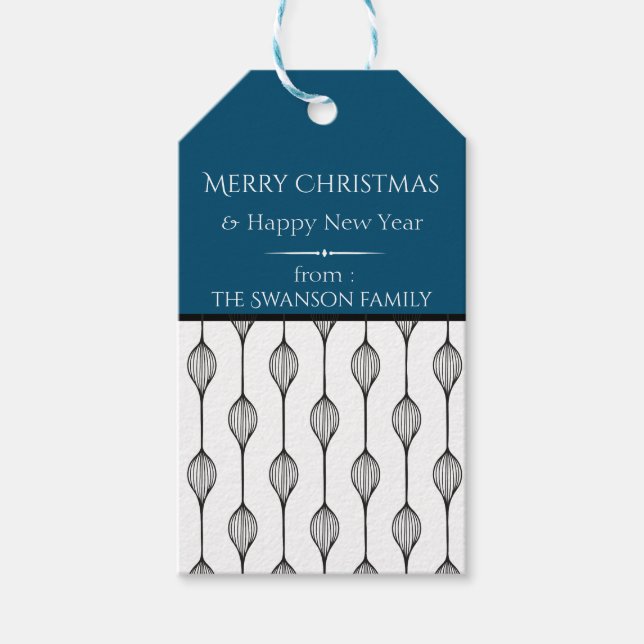 Modern Scandinavian Christmas Gift Tags (Front)