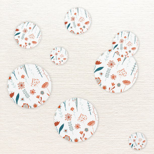 Modern Scandinavian Floral Confetti