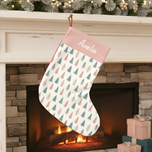 Modern Scandinavian Style Small Christmas Stocking