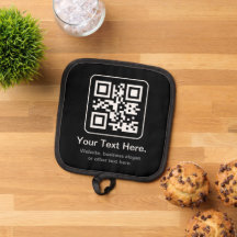 Modern Scannable QR Code | Black White & Grey