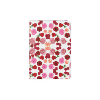 Modern Schönes Hübsches Blumenmuster mit Rosen Passport Holder