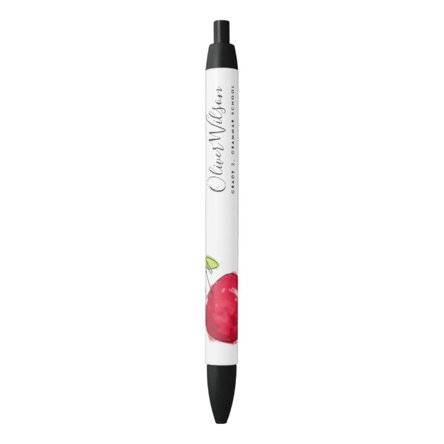 MODERN SCHOOL KIDS OIL PAINT HAND DRAWN APPLE PEN (Front Vertical)