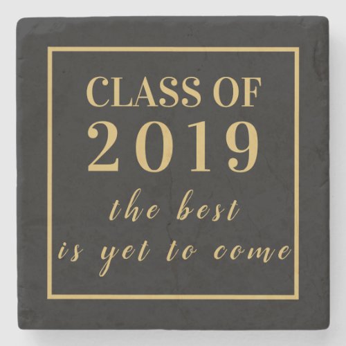 Modern School Reunion Graduation Class of 2019 Stone Coaster