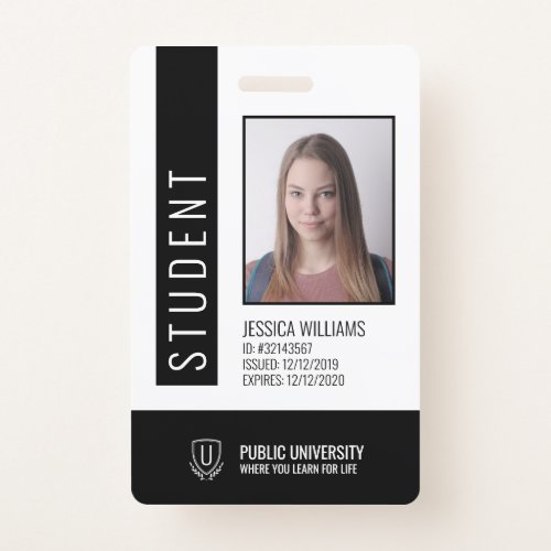 Modern School University Student ID Badge